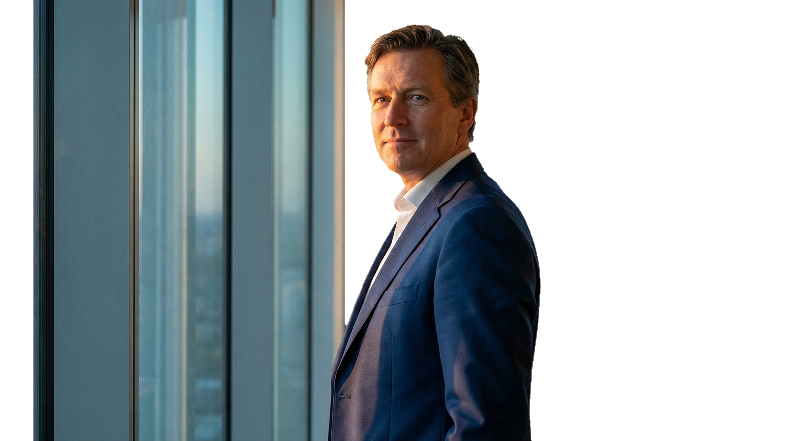 CEO confiante no escritório